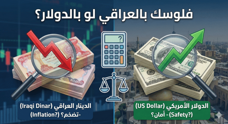 فلوسك بالعراقي لو بالدولار؟.. شلون تحسب وين الأمان للمدخرات ضد سعر الصرف والتضخم؟